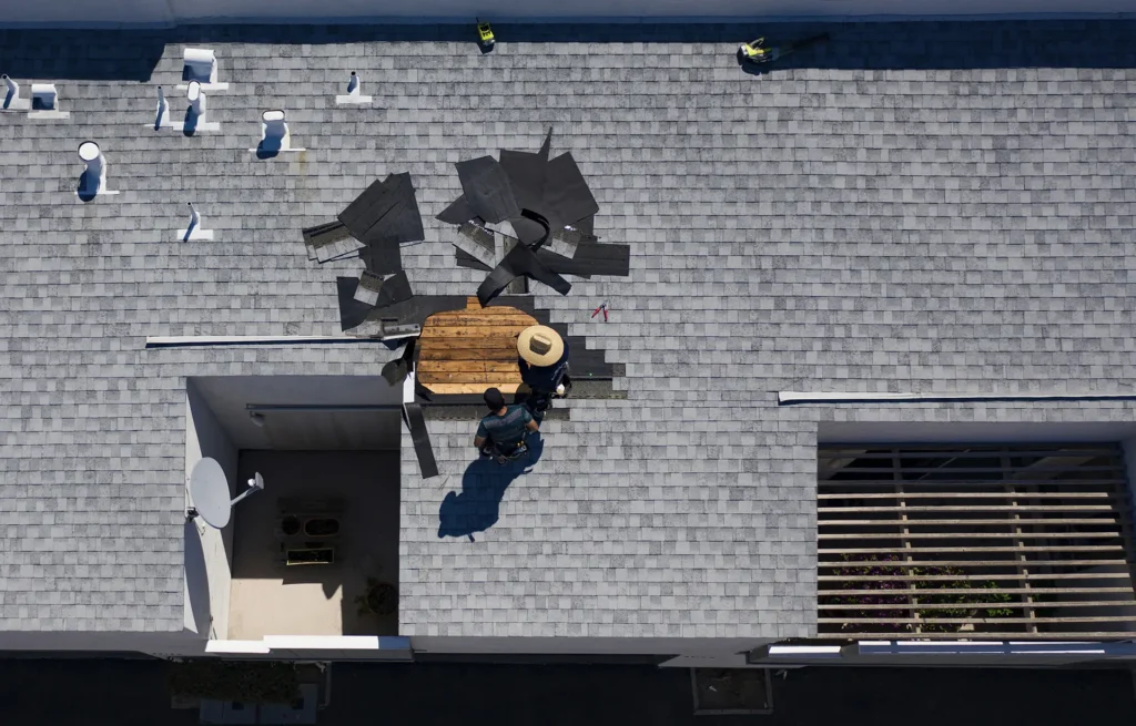 hurricane damage roof inspection