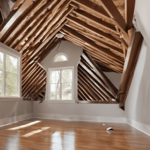 Roof leak inside home